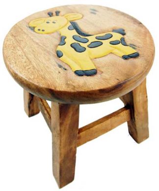 Stool Wooden Giraffe