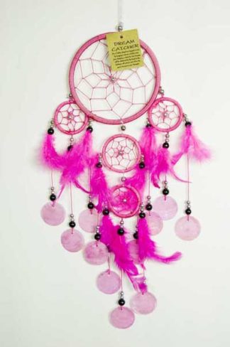 Dream Catcher Pink With Shell 11.5cm