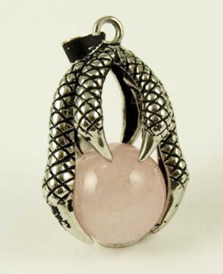 Pendant Dragon Claw Rose Quartz