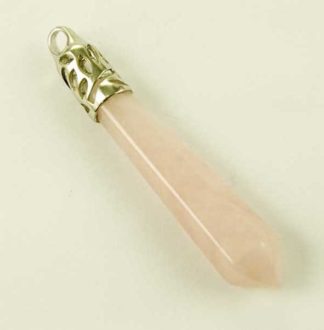 Pendant Hexagonal Rose Quartz