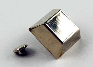 Stud Square 3D Effect 0.7cm Depth 2pcs