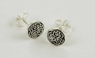 Earring Silver Stud Celtic Circle