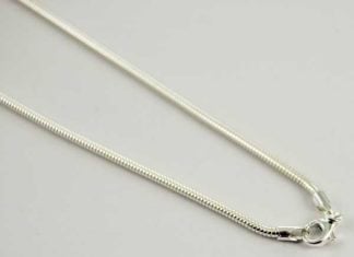 Silver Chain Snake 18 Inch