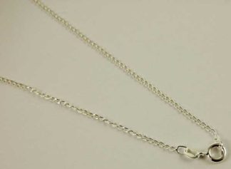 Silver Chain Long Curb 20 Inch