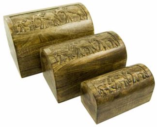 Box Chest Elephants Set Of 3