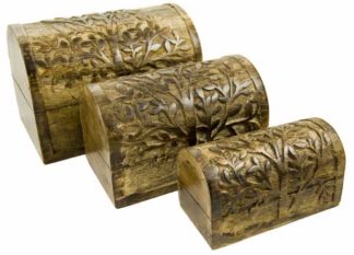 Box Wood Blossom Tree Set Of 3