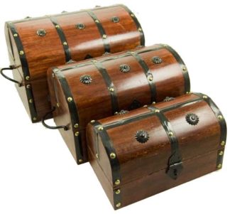 Box Wooden Dark Chest