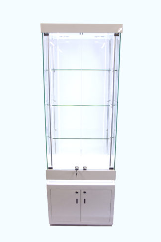 Frameless Display Glass Cabinet 650X400X1900mm SW Code 99052