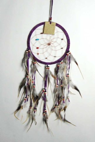Dream Catcher Wood Beads Purple
