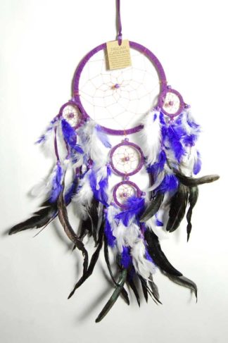 Dream Catcher 4 Circles Purple