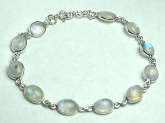 Silver Bracelet Rainbow Stones