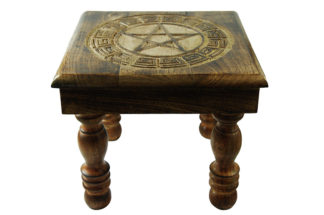 Altar Table Wooden Pentagram