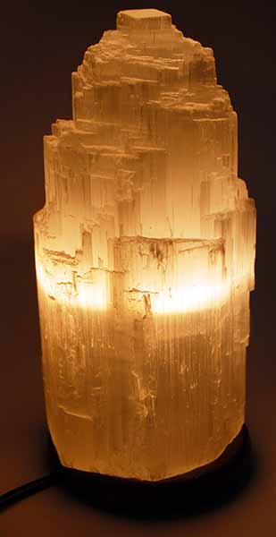 Selenite Lamp 25cm