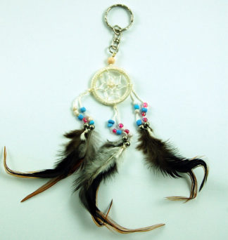 Dream Catcher Keyring Natural