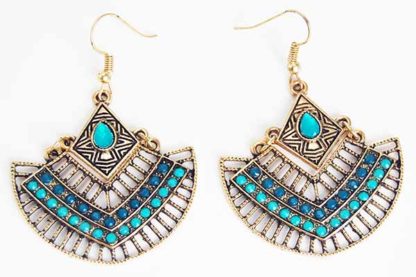 Earring Pewter Tribal Style 6