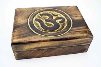 Box Wooden Om 17x12CM