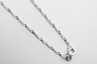 Silver Chain Singapore Curb 22 Inch