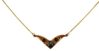 Bronze Necklace Abalone 18 Inch