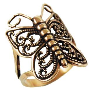 Ring Bronze Butterfly