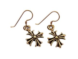 Earring Bronze Fancy Cross