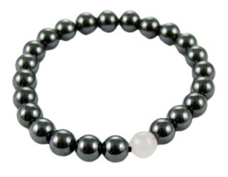 Bracelet Hematite Rose Quartz 8mm