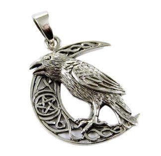 Pendant Silver Raven Moon Lisa Parker Licensed