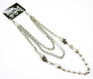 Key Chain With 2 Skulls