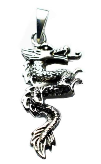 Silver Pendant Dragon