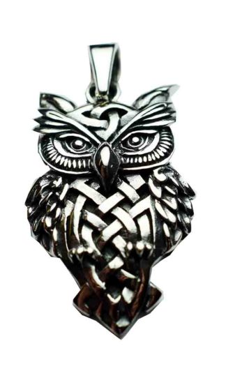 Silver Pendant Owl