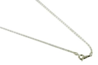 Chain Silver Plated Trace 18 Inch 10 pcs