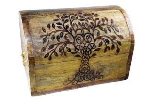 Box Chest With Tree Design