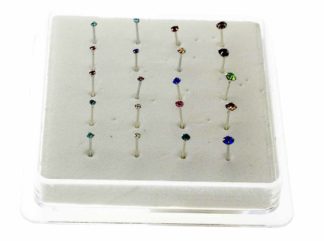 Nose Stud Silver Assorted 20pcs
