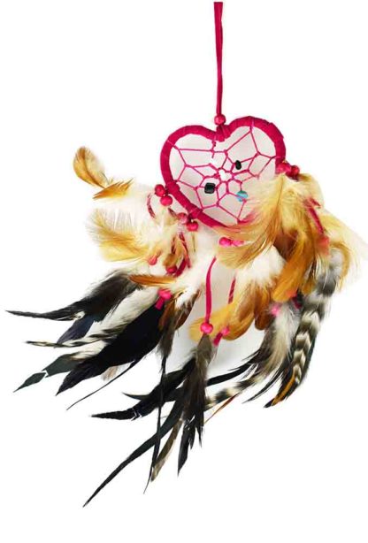 Dream Catcher Heart Pink 6cm