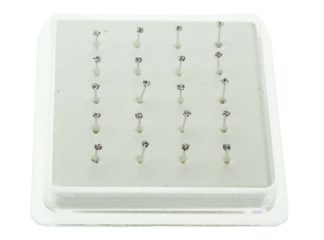 Nose Stud Silver 20pcs 1.8mm