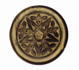 Incense Holder Plate Pentagram