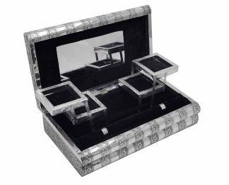 Box Jewellery Metal Black 15X8 Inch