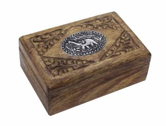 Wooden Box Elephant 6X4 Inch