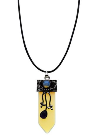 Necklace Sword Shape Opalite