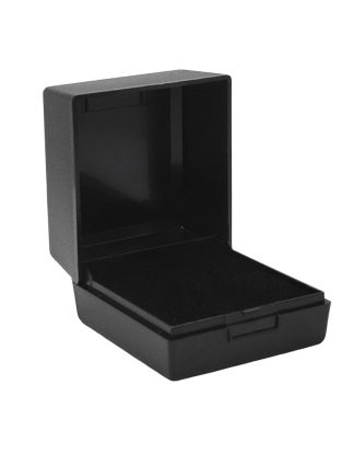 Ring Display Box Plastic Black 4pcs