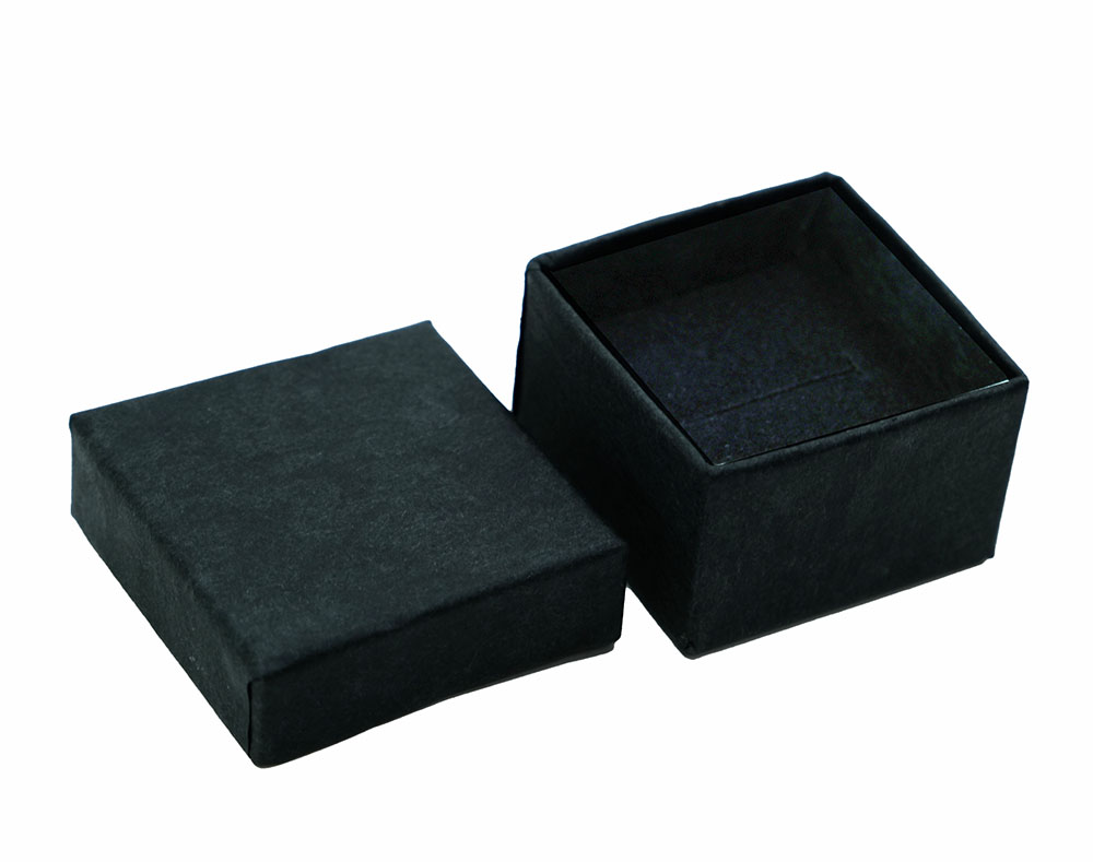 Ring Display Box Black 4x4x3cm 24pcs