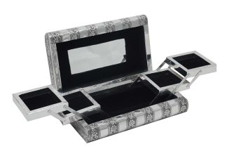 Box Jewellery Metal Black 11X6 Inch