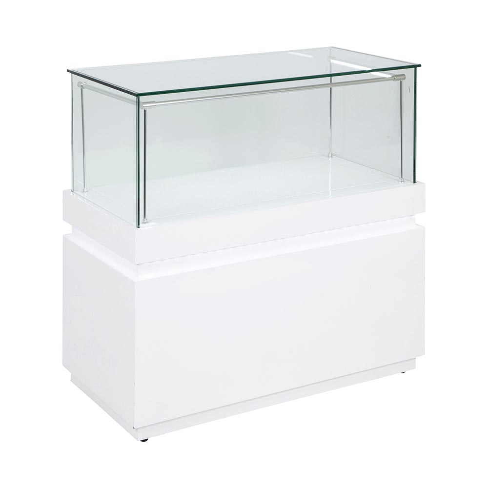 Frameless Display Glass Counter 1000X495X1050mm SLW Code 99066