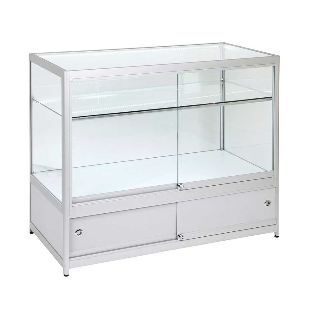 Aluminium Glass Display Counter 1200X600X1050mm SGT2 Code 99635