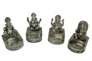 Ganesh T-Light Holder Set Of 4