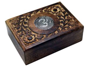 Box Wooden Om