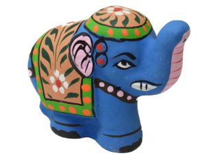 Incense Holder Elephant Blue