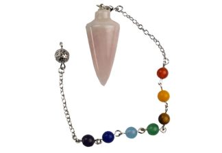 Pendulum Rose Quartz Cone