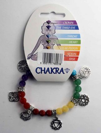 Bracelet 7 stones 8mm Chakra