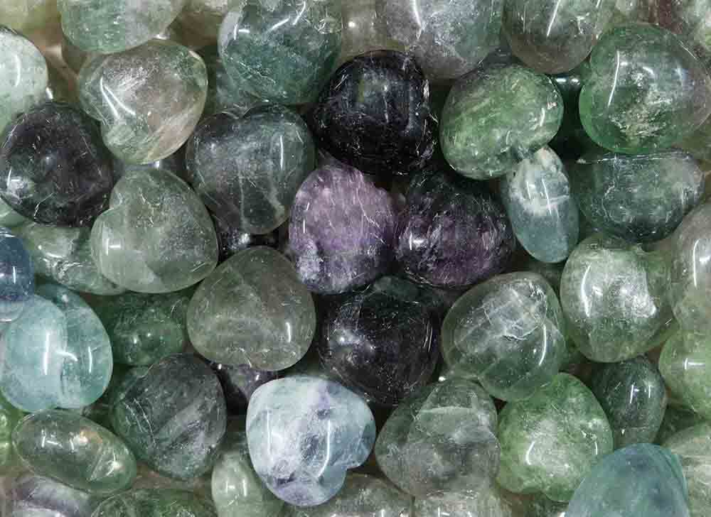 Stone Heart Fluorite 25X25X15