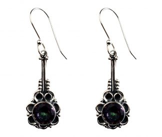 Silver Earring Circle Mystic